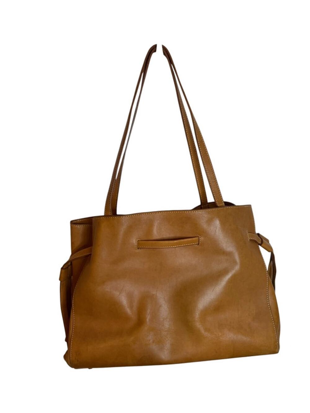 J.McLaughlin Dahna Tan Leather Tote Bag